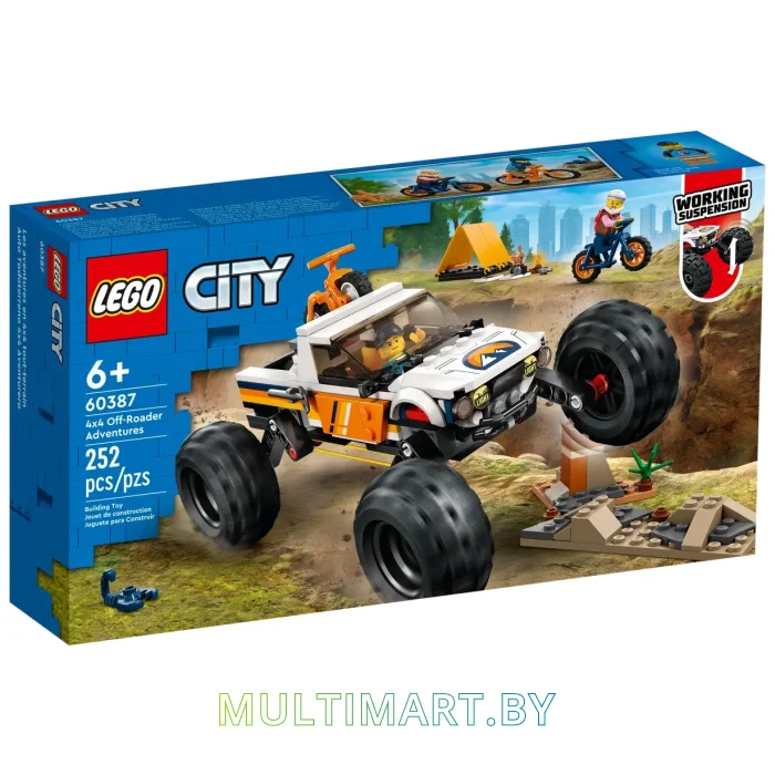 Конструктор LEGO City 60387 Внедорожные приключения 4x4